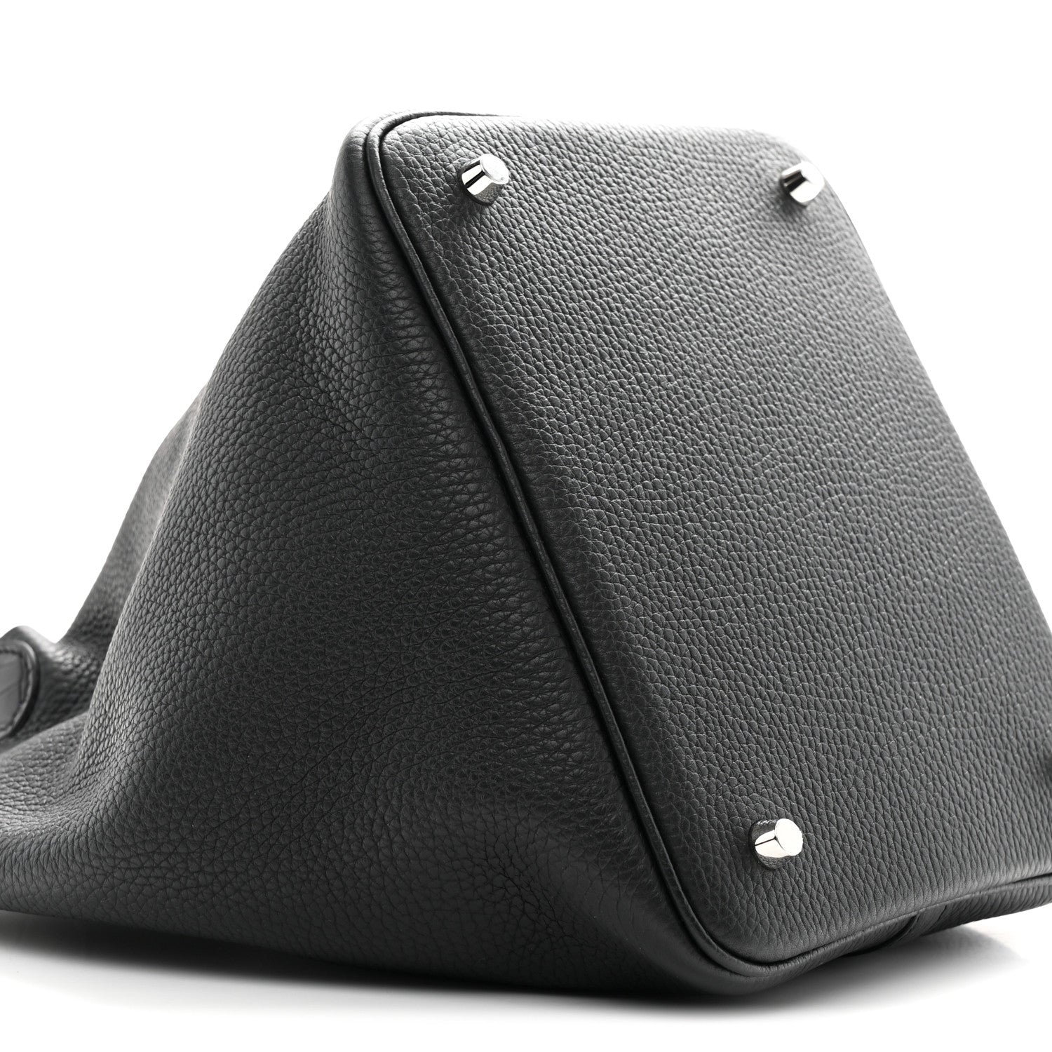 Hermes Taurillon Clemence Matte Alligator Picotin Lock Touch 22 MM Black 9 of 11