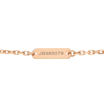 Van Cleef & Arpels 18K Rose Gold Gray Mother of Pearl Vintage Alhambra Pendant Necklace 5 of 5