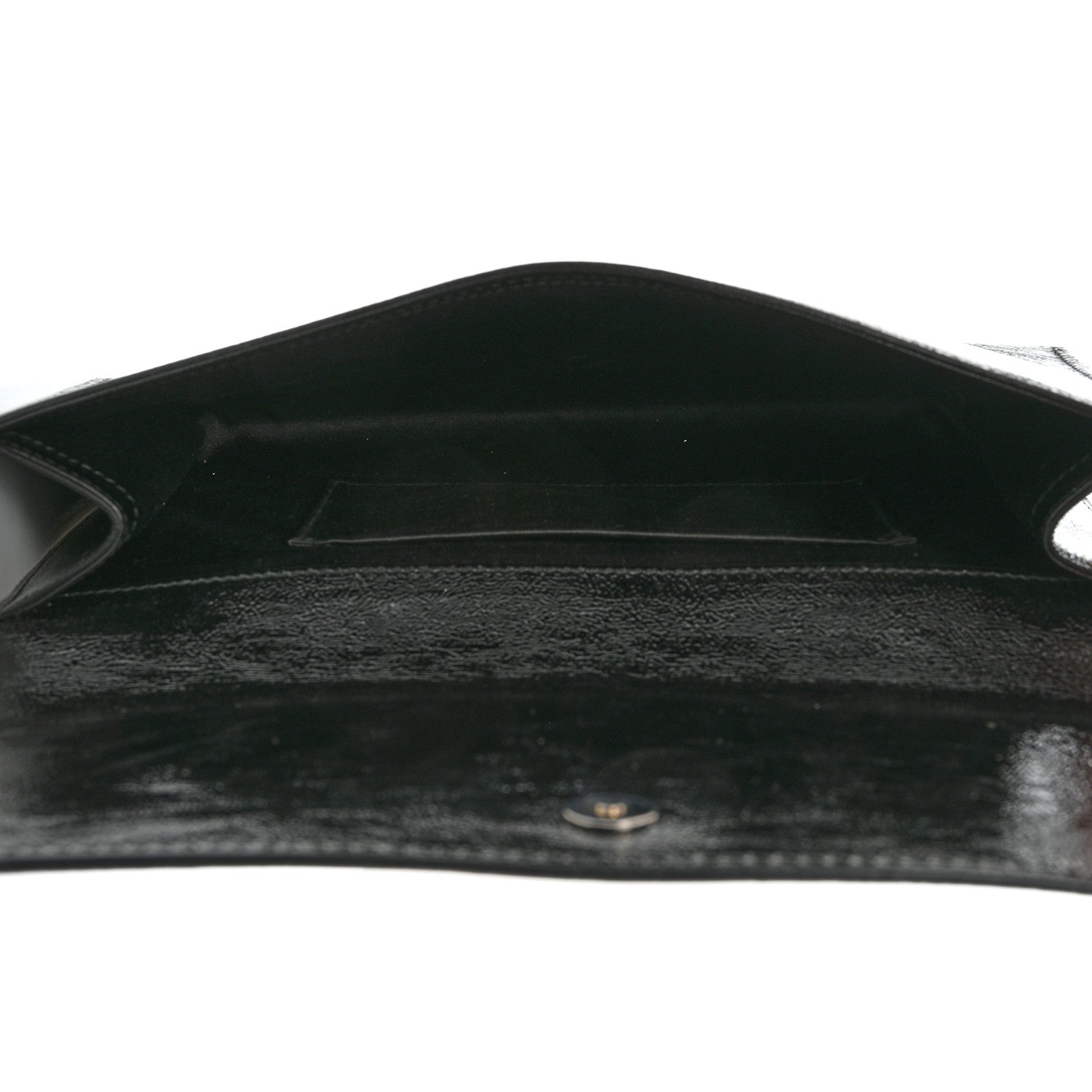Saint Laurent Textured Patent Monogram Small Belle De Jour Clutch Black 5 of 12