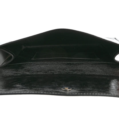 Saint Laurent Textured Patent Monogram Small Belle De Jour Clutch Black 5 of 12