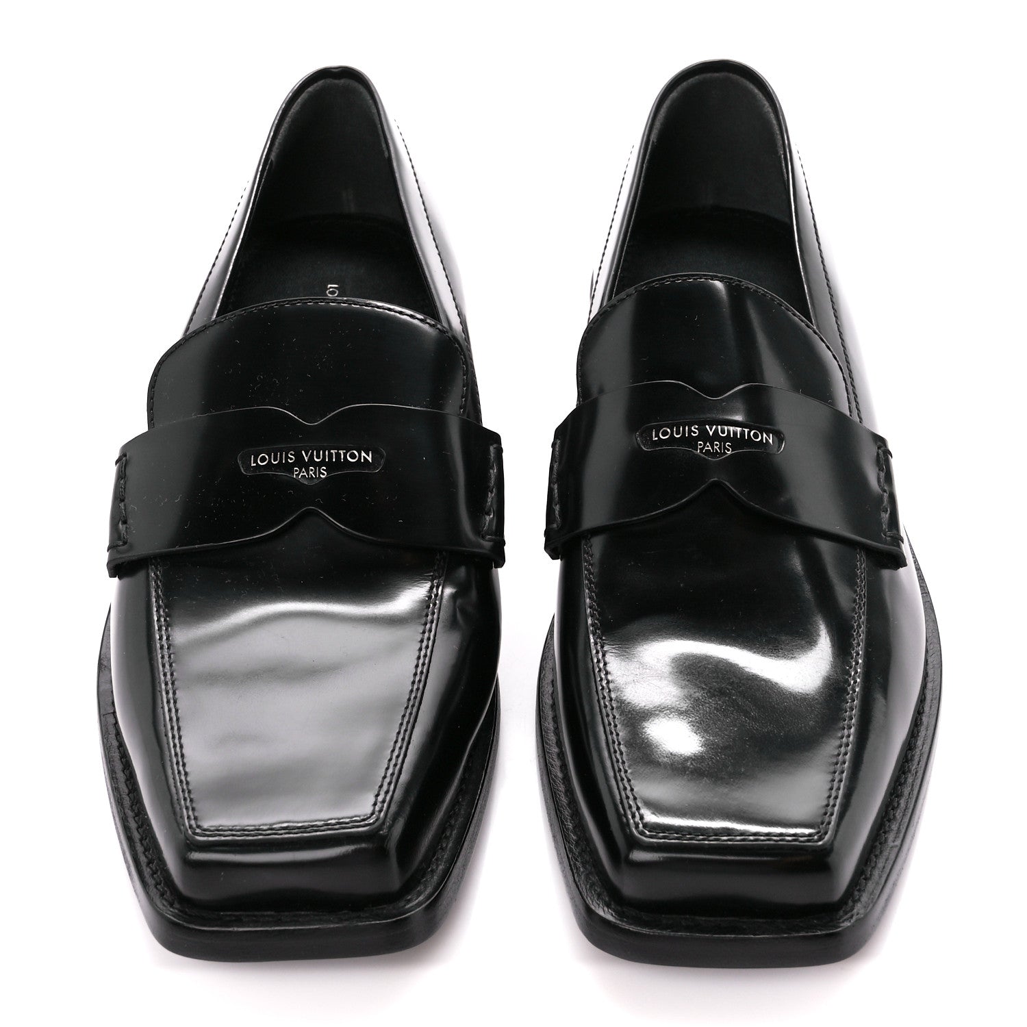 Louis Vuitton Glazed Calfskin Connelly Flat Loafer 39 Black 2 of 9