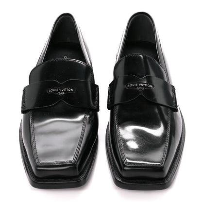 Louis Vuitton Glazed Calfskin Connelly Flat Loafer 39 Black 2 of 9