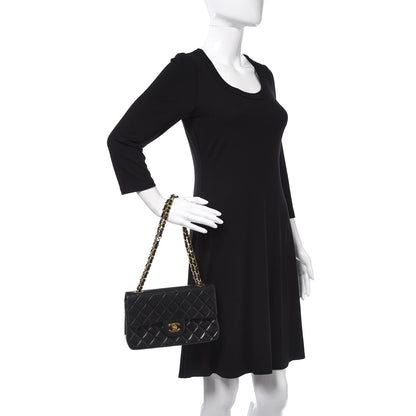 Chanel Lambskin Quilted Small Double Flap Black 2 of 15