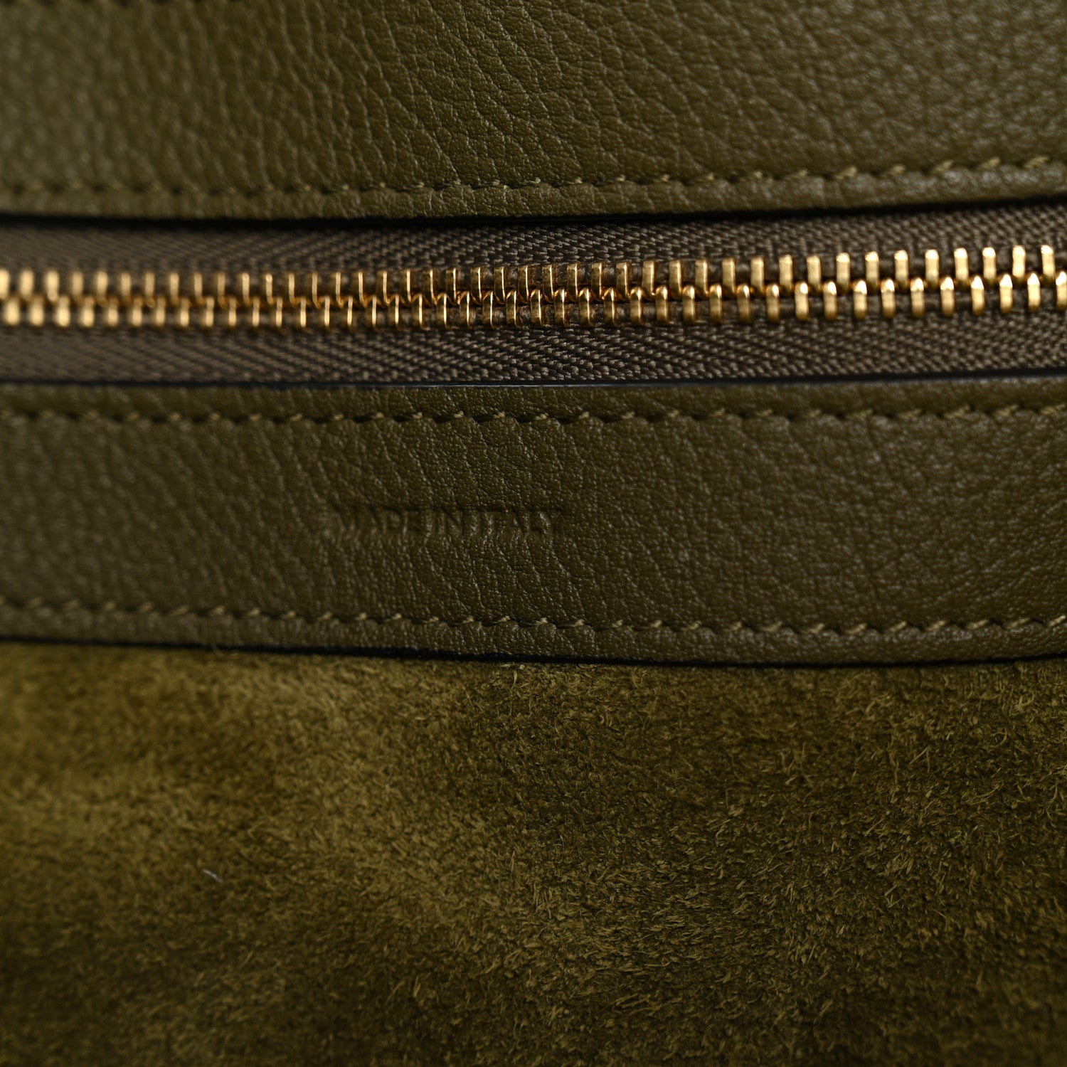 Celine Soft Grained Calfskin Small Belt Cabas Phantom Khaki 6 of 10