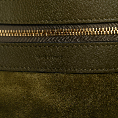 Celine Soft Grained Calfskin Small Belt Cabas Phantom Khaki 6 of 10