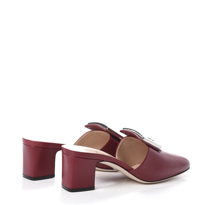 Gucci Malaga Kid Crystal Square G Madelyn Mules 39 Romantic Cerise 4 of 7