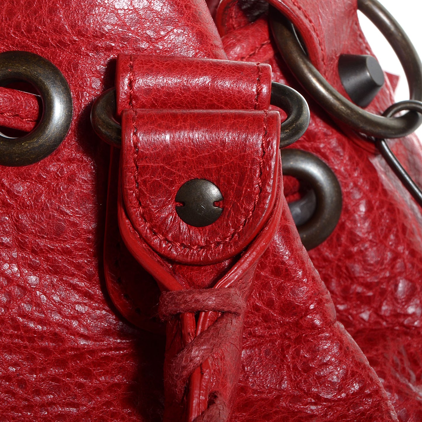 Agneau Classic Hardware Mini Pompon Coquelicot