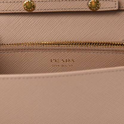Prada Saffiano Lux Chain Wallet Cammeo 8 of 9