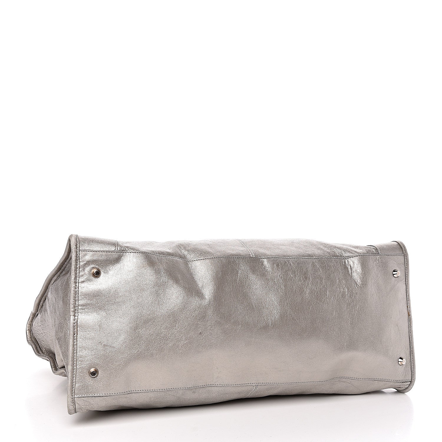 Balenciaga Metallic Agneau Classic Hardware Work Argent 4 of 11