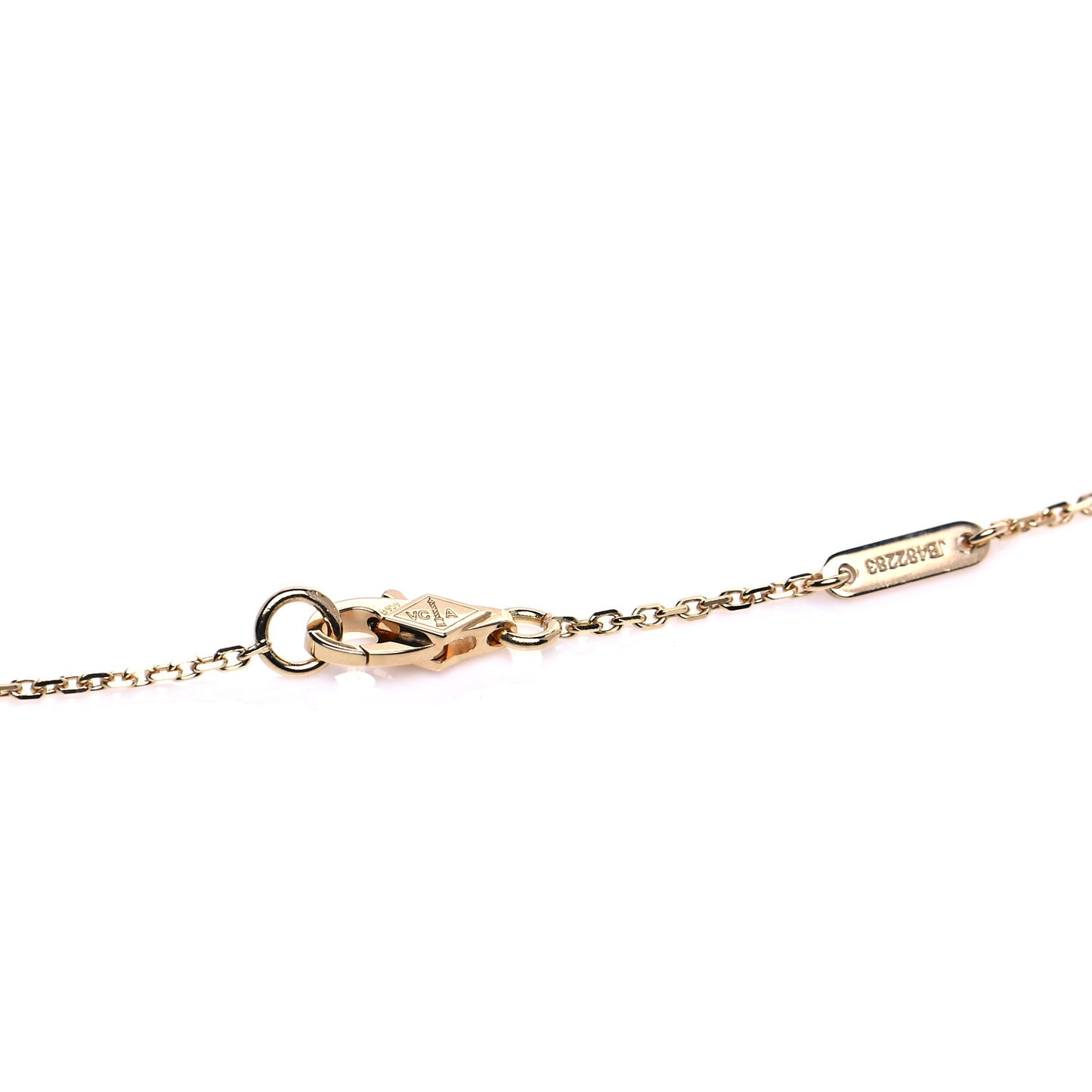 18K Yellow Gold Mother of Pearl Sweet Alhambra Pendant Necklace