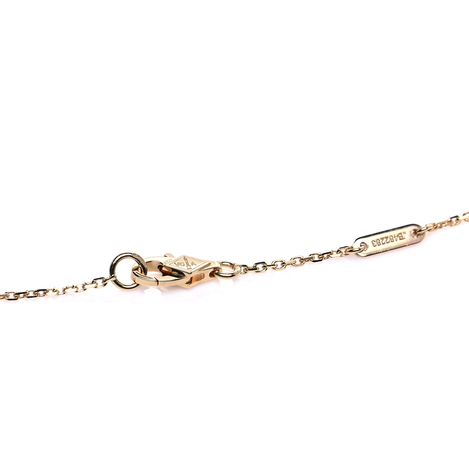 Van Cleef & Arpels 18K Yellow Gold Mother of Pearl Sweet Alhambra Pendant Necklace 3 of 7