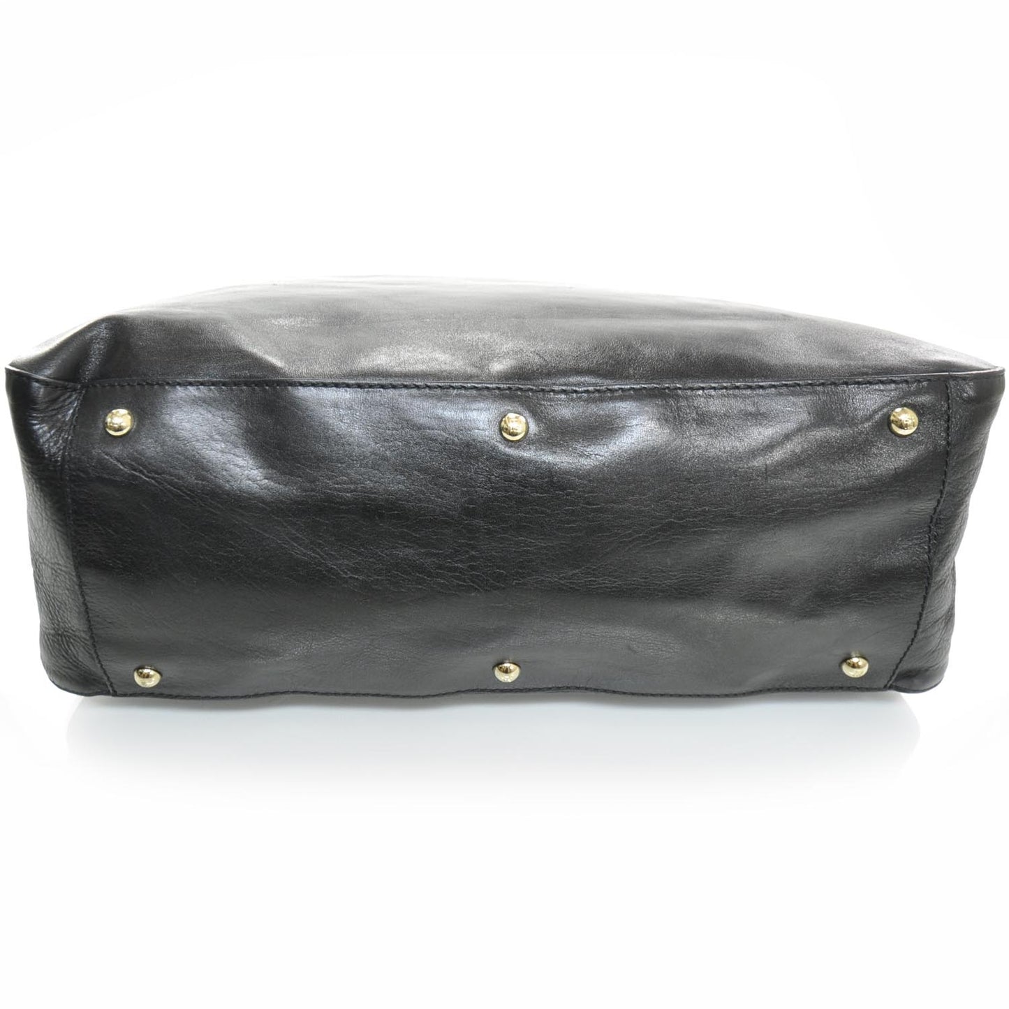 Leather Twins Tote Black