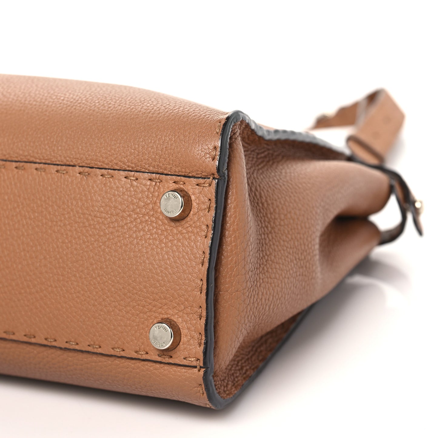 Cuoio Romano Selleria Bi-Color Medium Peekaboo Iconic Satchel Mou Deserto