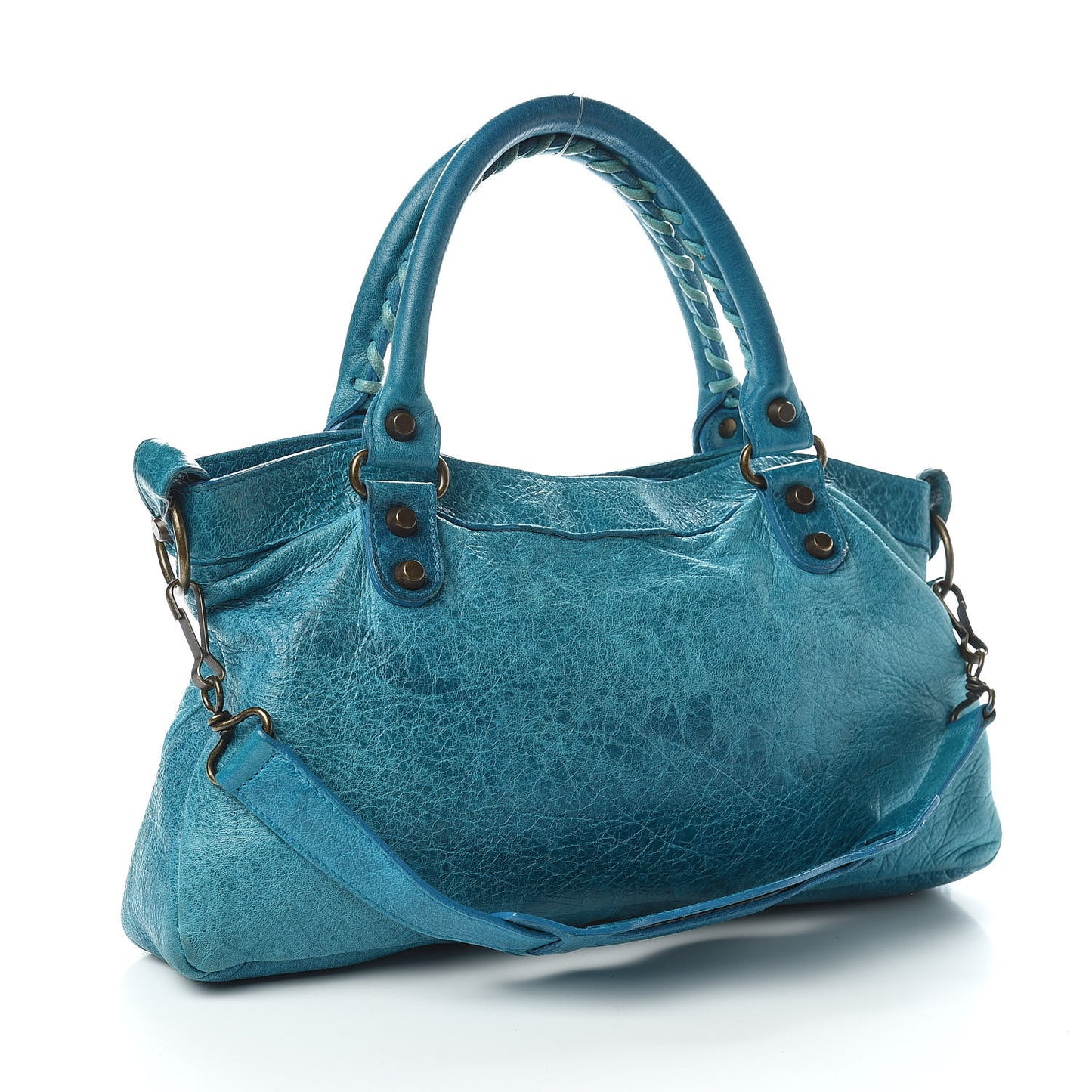 Chevre Classic Hardware First Turquoise