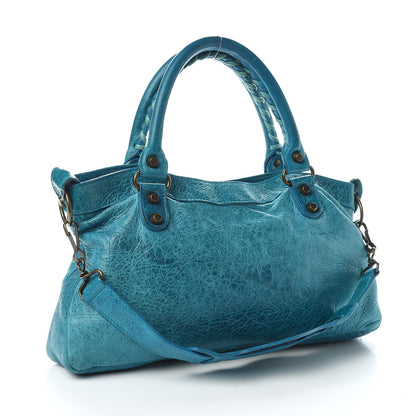 Balenciaga Chevre Classic Hardware First Turquoise 3 of 12