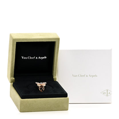 Van Cleef & Arpels 18K Rose Gold Diamond Butterfly Single Earring 5 of 5