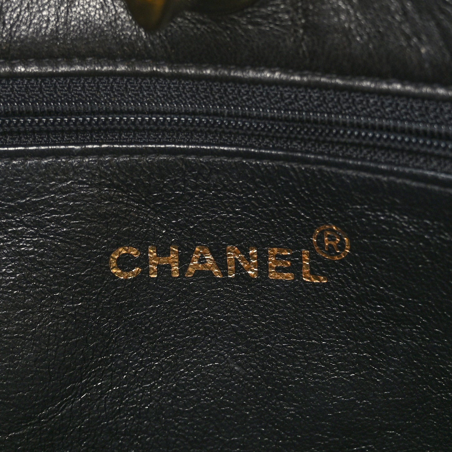 Lambskin Quilted CC Shoulder Bag Black