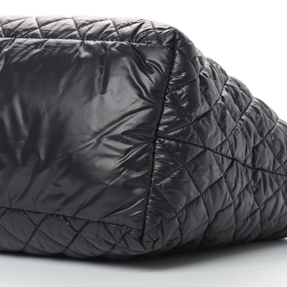 Chanel Nylon Quilted Large Coco Cocoon Tote Black 10 of 10