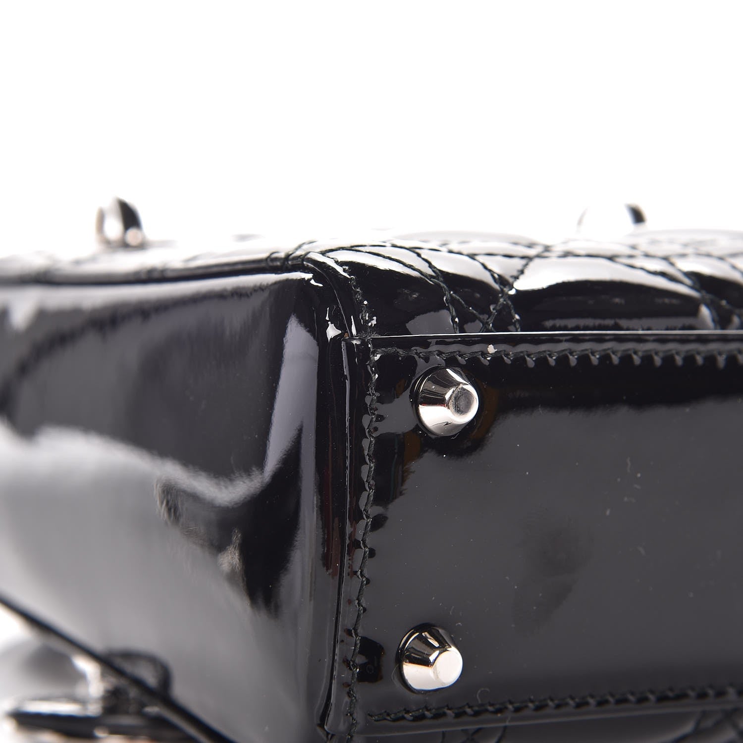 Christian Dior Patent Cannage Mini Lady Dior Black 10 of 12