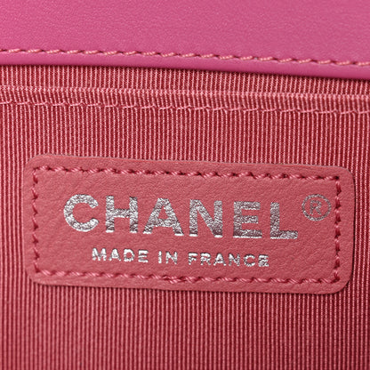 Chanel Patent Tweed Medium Boy Flap Fuchsia 6 of 11