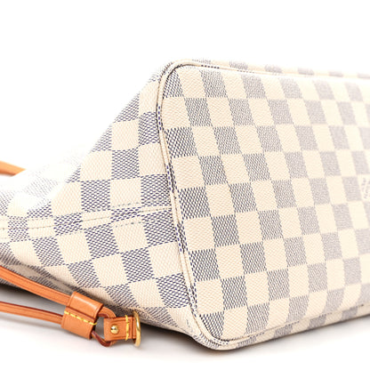 Louis Vuitton Damier Azur Neo Neverfull MM Rose Ballerine 10 of 12