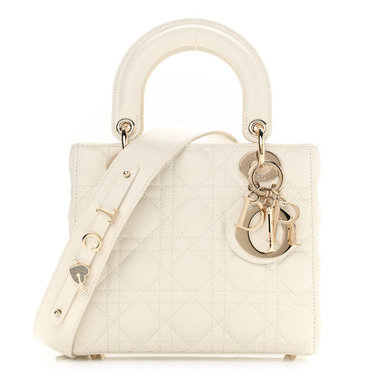 Christian Dior Lambskin Cannage Small My ABCDior Lady Dior White 1 of 8