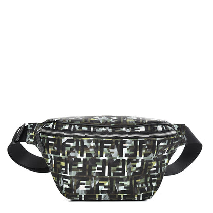Fendi Nylon CamouFF Belt Bag Black Multicolor 1 of 9