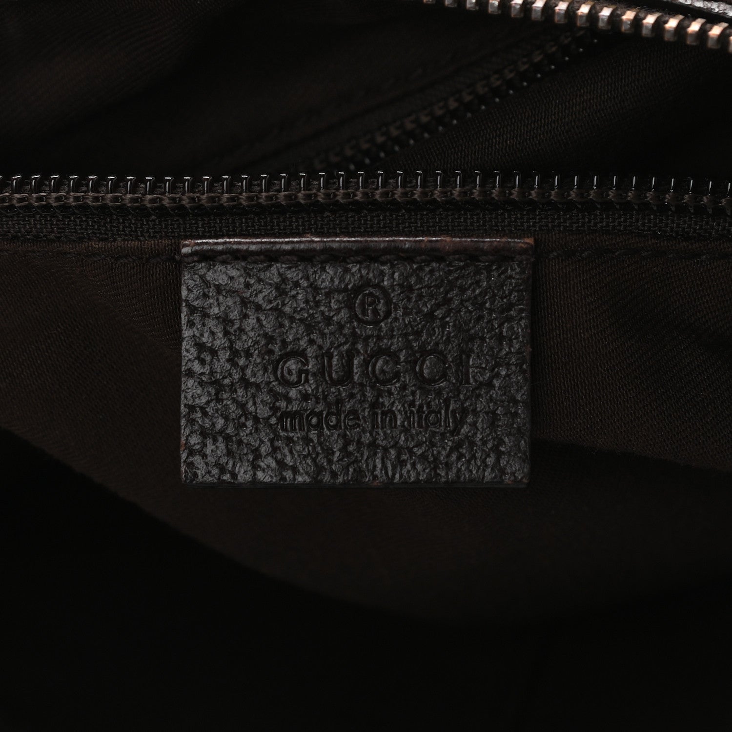 Gucci Monogram Medium Half Moon Hobo Dark Brown 7 of 13