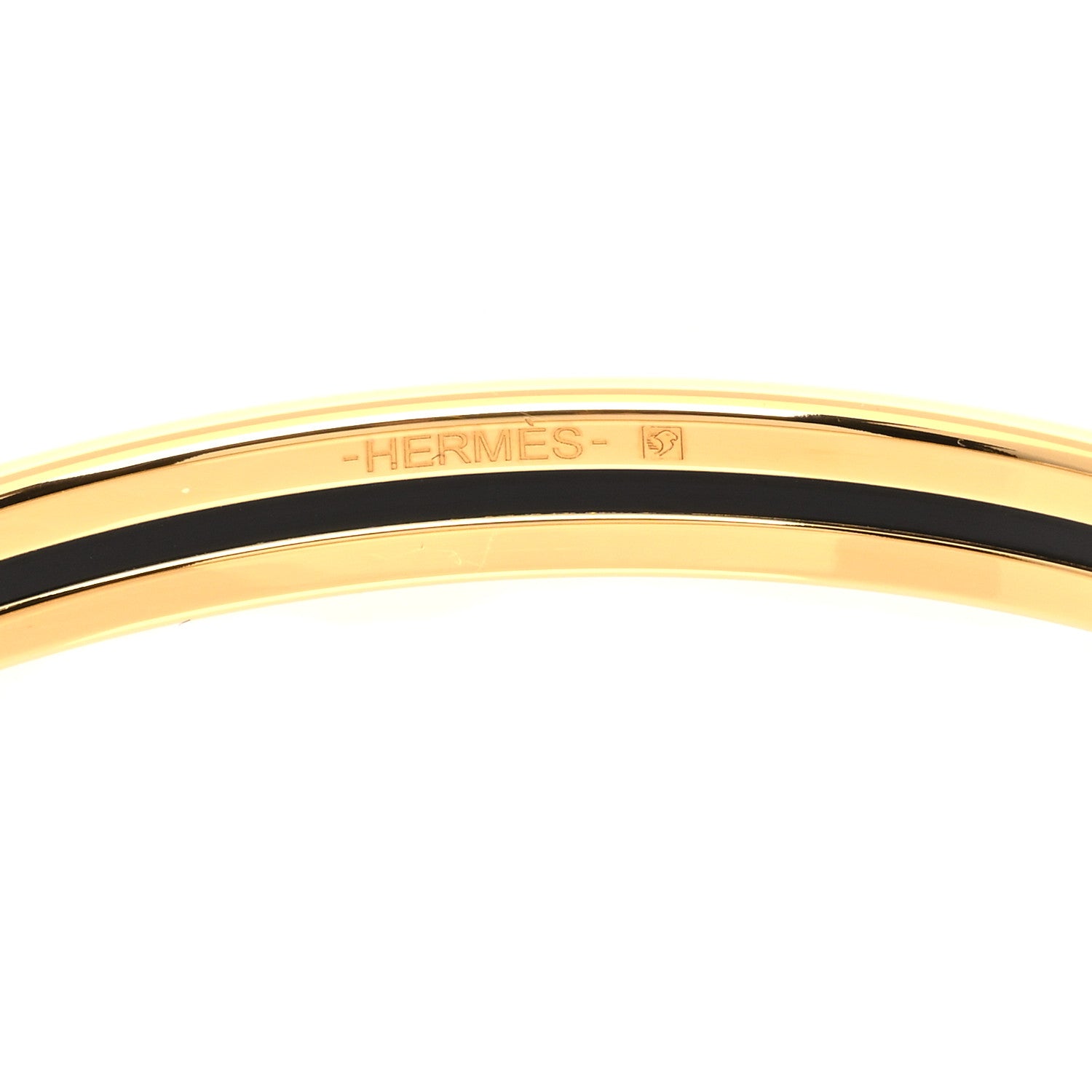 Hermes Enamel Uni Bangle 62 Orange Fruite 4 of 6