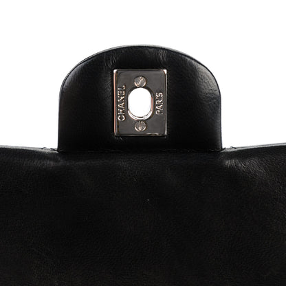 Chanel Lambskin Quilted East West Flap Black 6 of 8