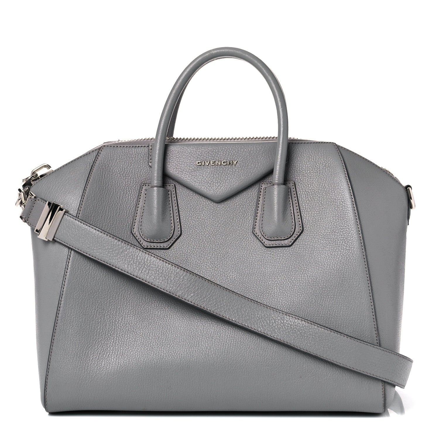 Givenchy Sugar Goatskin Medium Antigona Pearl Grey 1 of 23