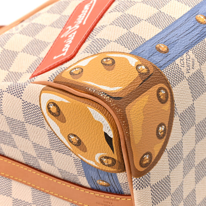 Louis Vuitton Damier Azur Summer Trunks Speedy Bandouliere 30 8 of 10