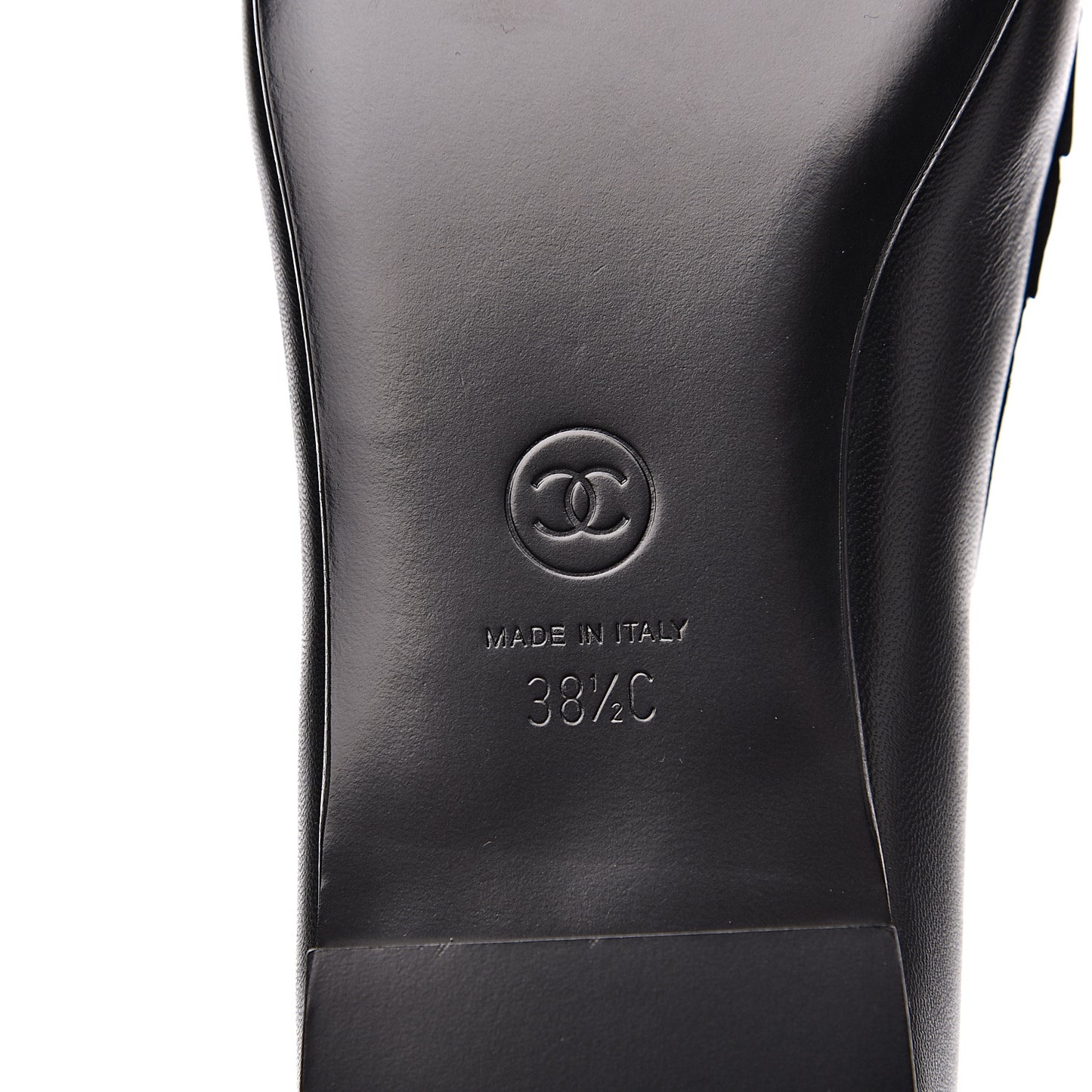 Lambskin CC Loafers 38.5 Black