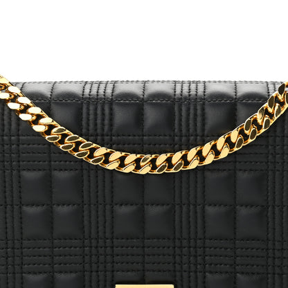 Burberry Lambskin Quilted Medium Lola Bag Black 6 of 18