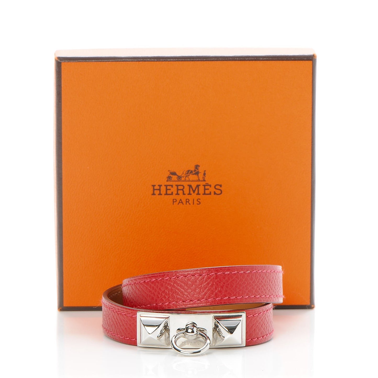 Epsom Rivale Double Tour Bracelet S Rouge Casaque