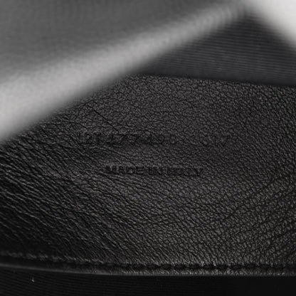 Saint Laurent Grain De Poudre Small West Hollywood Monogram Fold-Over Bag Black 7 of 10