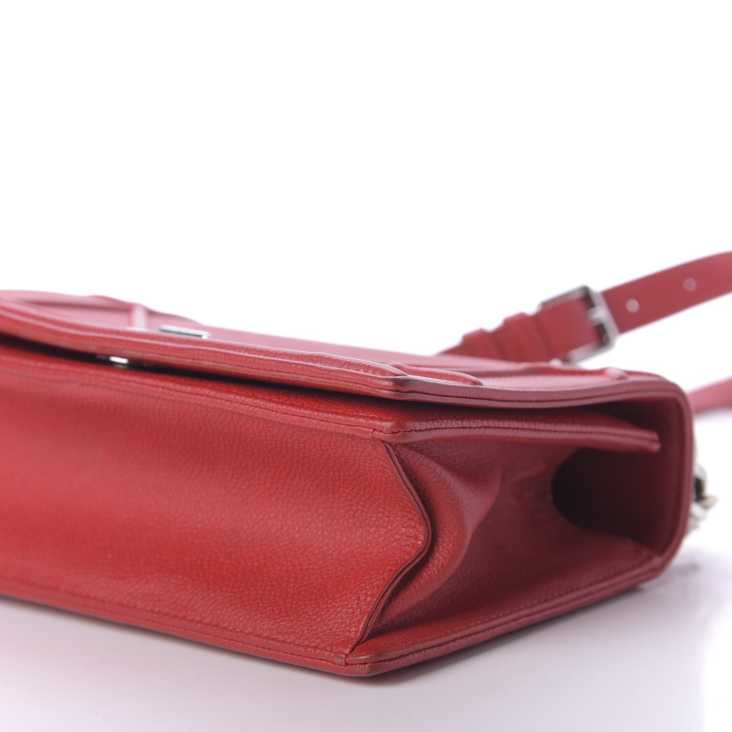 Christian Dior Grained Calfskin Medium Diorama Flap Bag Red 7 of 9