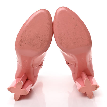 Louis Vuitton Patent Uniformes Silhouette Ankle Boots 39 Pink 5 of 7