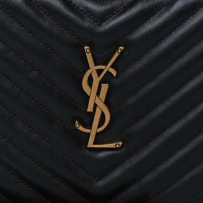 Saint Laurent Calfskin Matelasse Monogram Lou Camera Bag Black 7 of 10