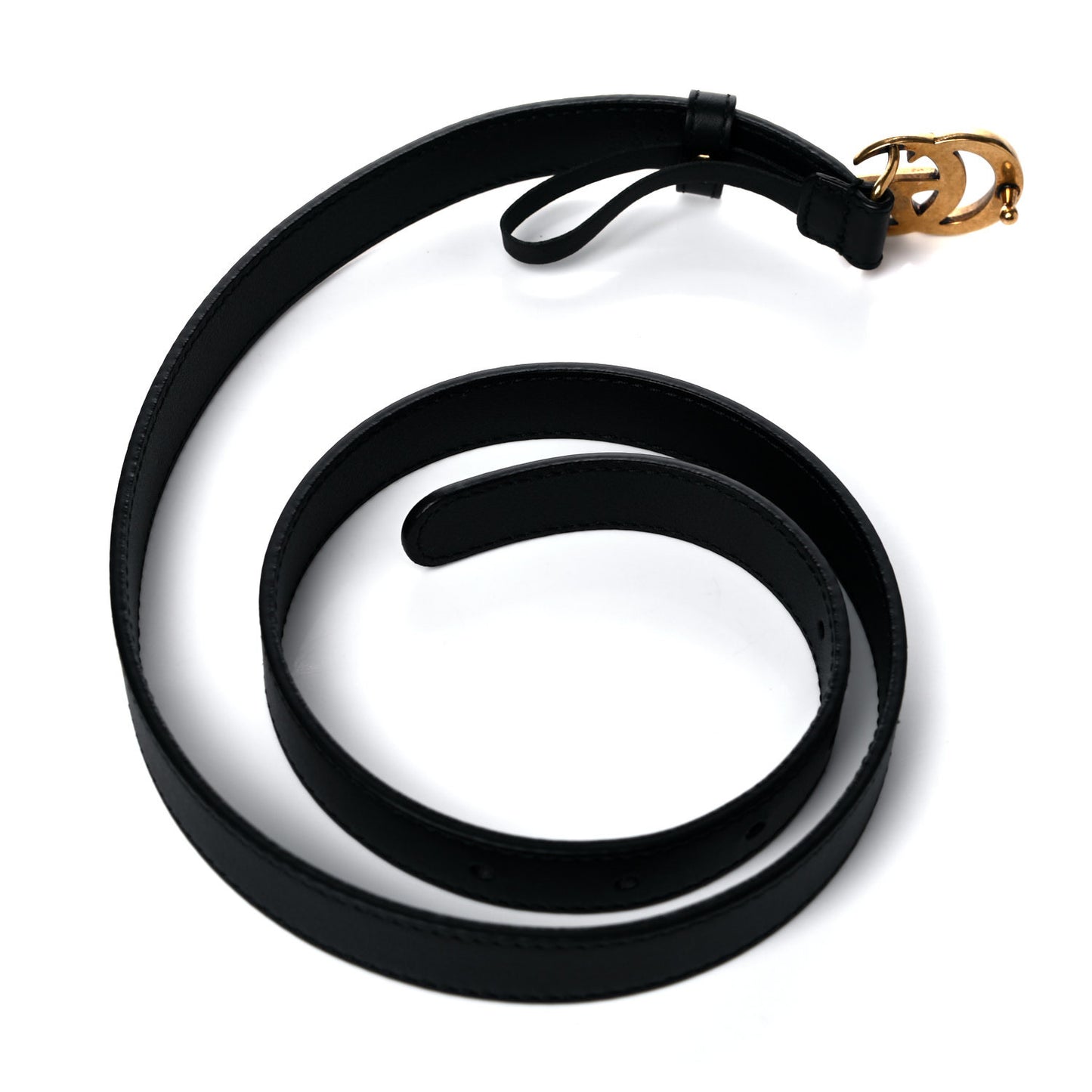 Calfskin Double G 20mm Belt 80 32 Black