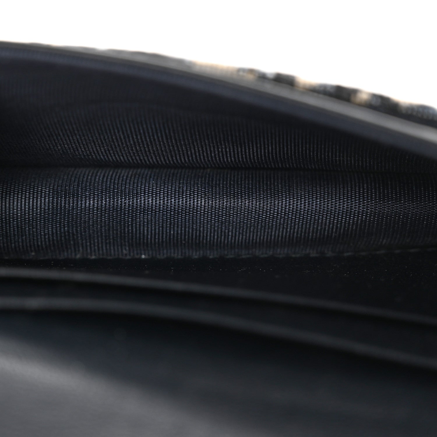 Christian Dior Oblique Saddle Card Holder Blue 5 of 9