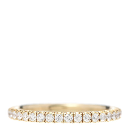 Cartier 18K Yellow Gold Diamond 2mm Etincelle de Wedding Band Ring 52 6 3 of 7