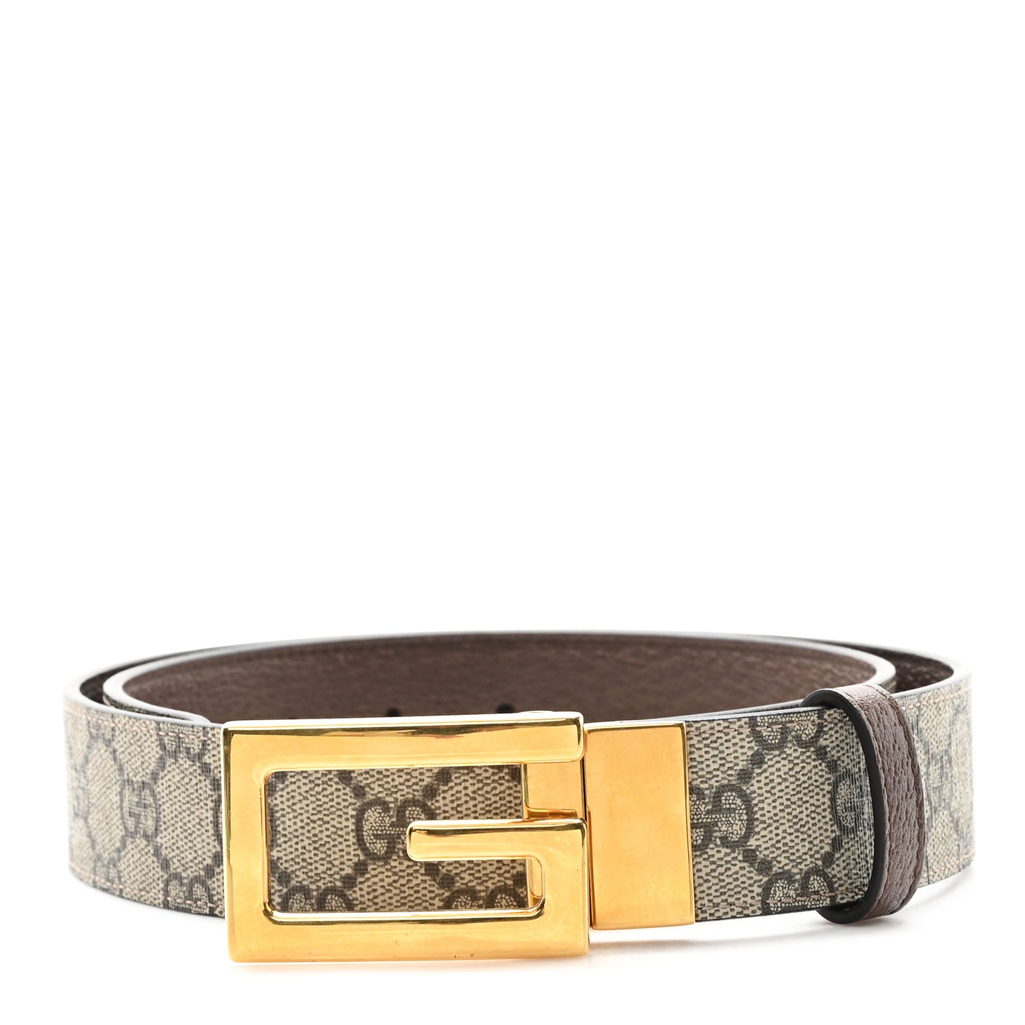 Supreme Monogram Calfskin Square G 35mm Belt 90 36 Brown