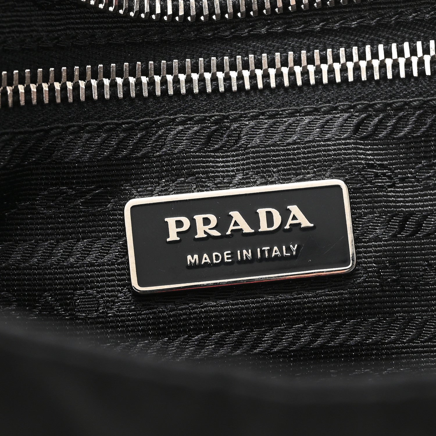 Prada Tessuto Nylon Passama Embroidered Rose Print Tote Black 6 of 10