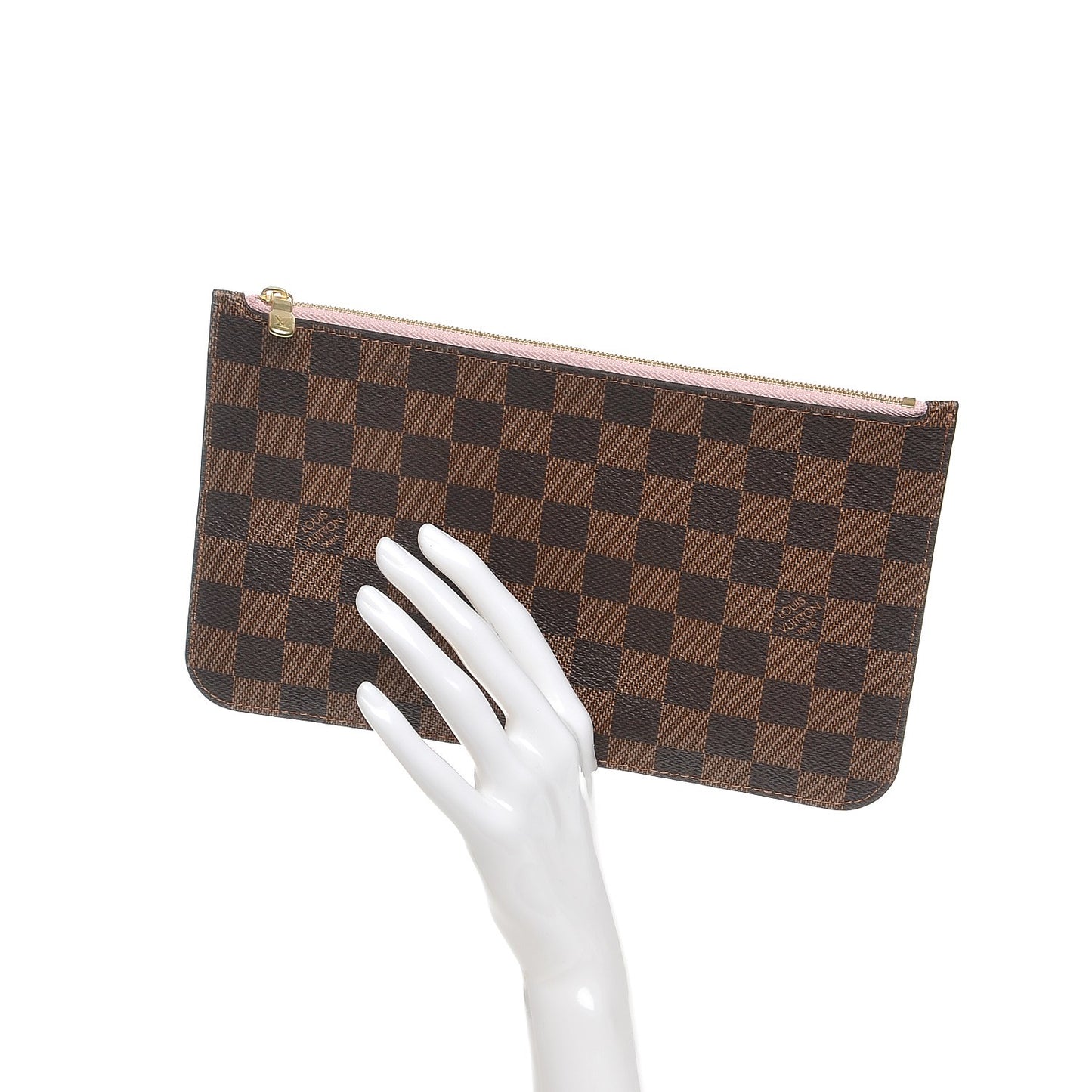 Damier Ebene Neverfull MM GM Pochette Rose Ballerine