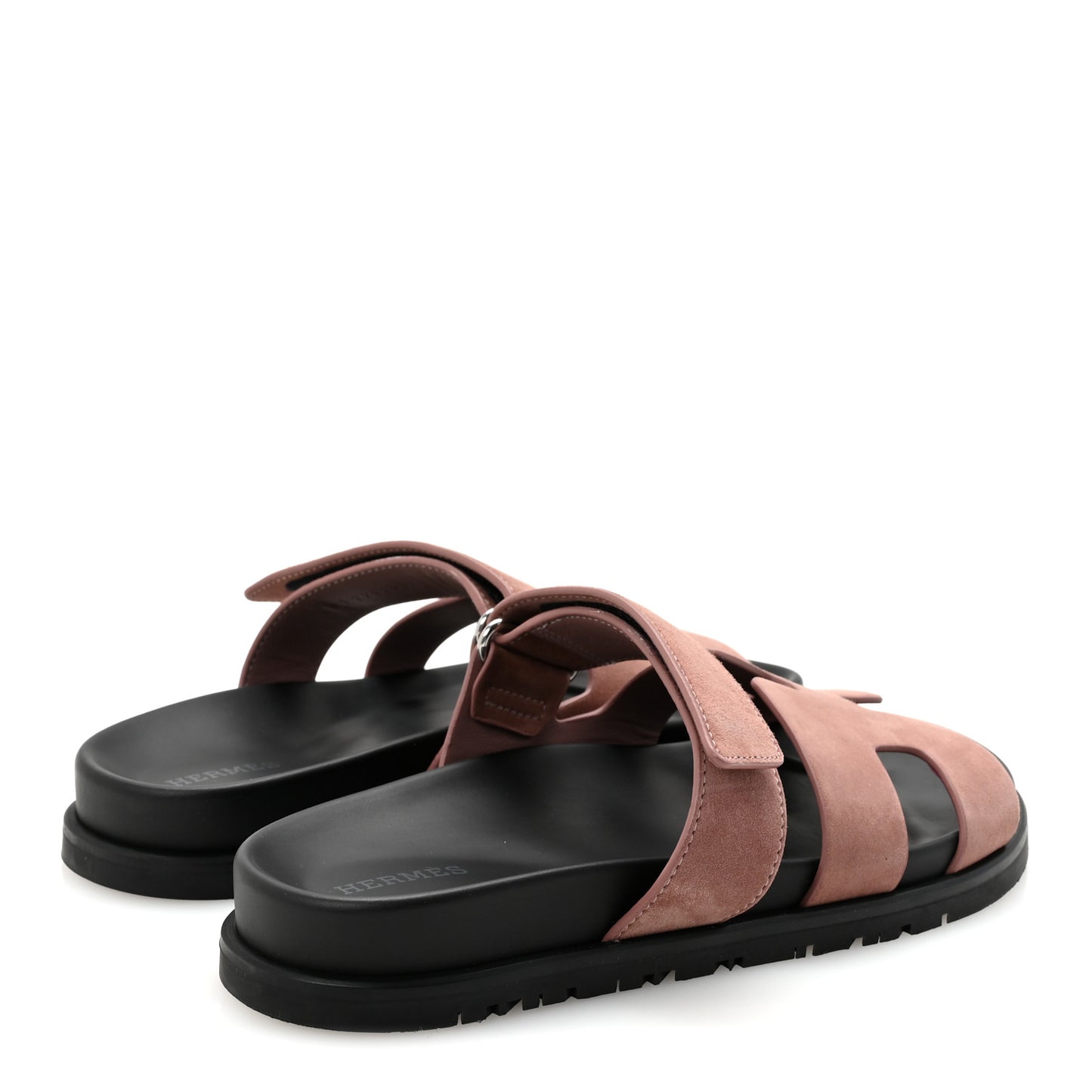 Suede Goatskin Womens Chypre Sandals 36.5 Rose Antique