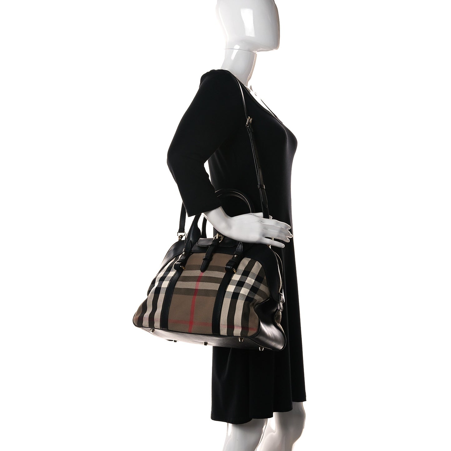 Derby Calfskin House Check Milverton Satchel Black