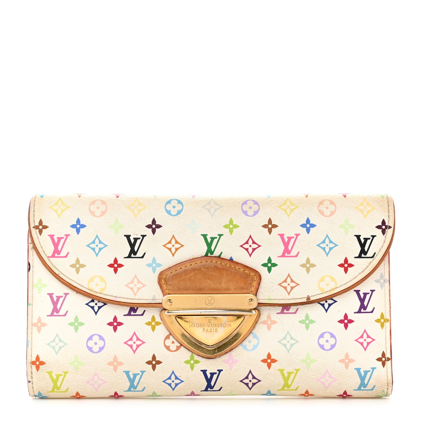Monogram Multicolor Eugenie Wallet White Litchi
