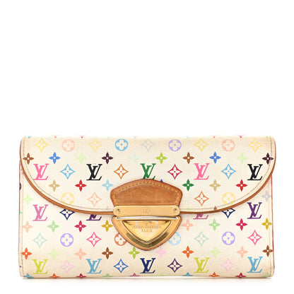 Louis Vuitton Monogram Multicolor Eugenie Wallet White Litchi 1 of 7