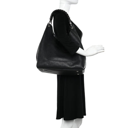 Louis Vuitton Mahina Carmel Hobo Black 2 of 9
